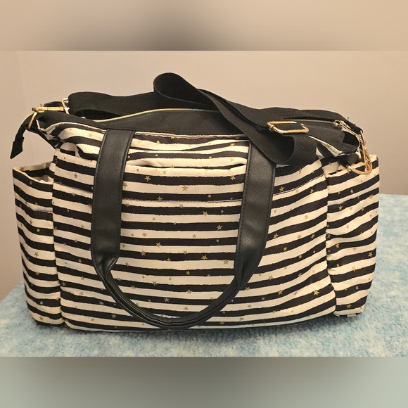 Fanfaree Unisex Lg Travel Tote/Baby Bag w/ Changing Pad & "Purse Pouch" - Picture 4 of 16